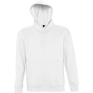 SOLS Slam Unisex Hooded Sweatshirt / Hoodie (Wit)