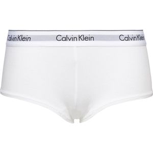Calvin Klein dames Modern Cotton hipster slip - boyshort - wit - Maat: L
