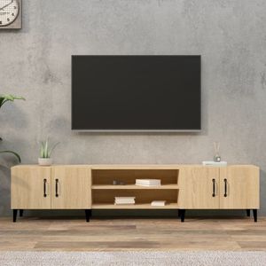 vidaXL Tv-meubel - 180x31,5x40 cm - Sonoma eikenkleurig Tv Kast - Houten Tv Kast - Tv Meubels - Salontafel - Woonkamerdecoratie