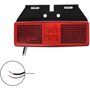 Pro Plus Markeringslamp - Contourverlichting met Houder - 110 x 40 mm - 12 en 24 Volt - LED - Rood - blister