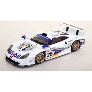 Het 1:18 gegoten model van de Porsche 911 3.2L GT1 Evo Team Porsche #25 van de 24H LeMans van 1997. De rijders waren H.J. Stuck / T. Boutsen en B. Wollek. De fabrikant van het schaalmodel is Werk83. Dit model is alleen online verkri