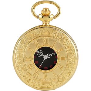 Zakhorloge Quartz Goud – Pocket watch Met ketting - Quartz Kettinghorloge met cijfers