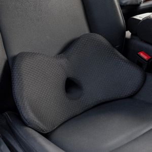 Rugkussen Traagschuim lendenkussen voor auto - ergonomisch orthopedisch zitkussen - lendenwervelkussen - lendensteun autostoelen bureaustoel rolstoel
