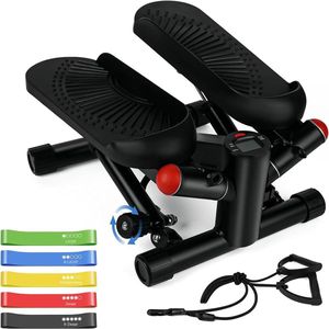 ApexArte® Stepper Fitness - Hometrainer - Crosstrainer Mini - Zwart