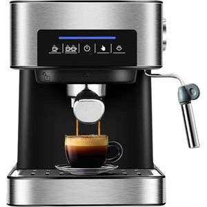 EML STORE Espressomachine - 2-in-1 - 20Bar - 1.6L - Koffiezetapparaat Met Melkopschuimer Wand - Voor Espresso, Cappuccino, latte En Mokka