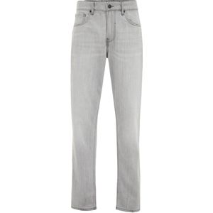 WE Fashion Heren regular fit jeans van linnenmix