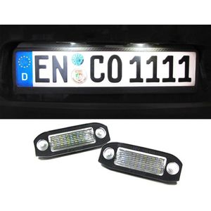Kentekenverlichting - voor Volvo V50 S60 S80 V70 XC60 XC70 XC 90 - LED - wit 6000K