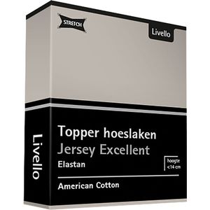 Livello Hoeslaken Topper Jersey Excellent Stone 250 gr 140x200 t/m 160x220