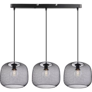 Olucia Emado - Hanglamp - Zwart - E27