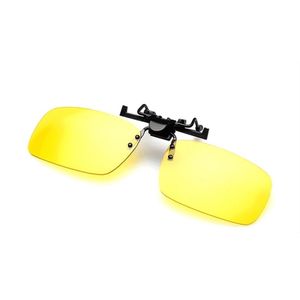 *** Nachtbril Clipon - Overzet zonnebril -Clip-On Geel - Opzetzonnebril - Bril voor Gaming & Nachtrijden - Unisex - van Heble® ***