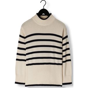 Minus Leonie Turtleneck Knit Pullover Truien & vesten Dames - Sweater - Hoodie - Vest- Ecru - Maat XS