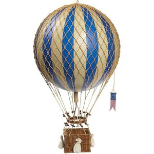 Authentic Models - Luchtballon Royal Aero - Luchtballon decoratie - Kinderkamer decoratie - Blauw - Ø 32cm