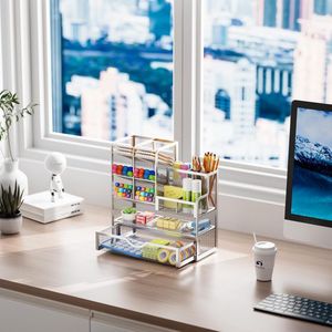 Desk Organizer,Stationary Organizer,Multifunction Pen Holder,Desktop Storage