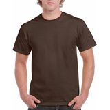 Donkerbruin katoenen shirt voor volwassenen XL (42/54)