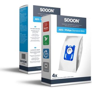 SQOON® Stofzuigerzakken geschikt voor AEG / Electrolux / Philips Standard-BAG