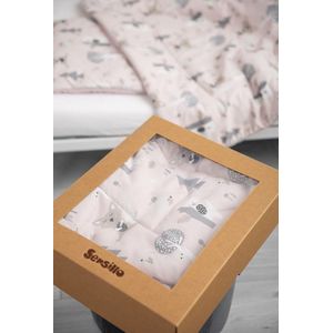 Sensillo Baby Dekbed en Kussen - Cadeau Set - Katoen - Roze