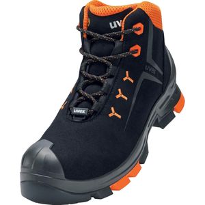 Uvex 2 Stiefel S3 65094 Schwarz, Orange (65094)-44 (Weite 14)