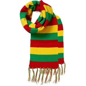 Apollo - Feest sjaals - Carnavals sjaal - rood-geel-groen - one size - Carnaval Limburg - Sjaal Limburg - Gekleurde sjaal