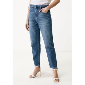 XANTHE High Waist/ Mom Jeans Dames - Crown Blauw - Maat 28
