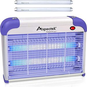 Krachtige Bug Zapper voor Binnen - Elektrische Insectenverdelger met 2800V en 20W UV-Licht - Inclusief 2 Vervangende Lampen