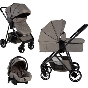 X Adventure Rover Kinderwagen 3 in 1 Inclusief Autostoel, Buggy & Reisweg 0-15 Kg - Olive Green