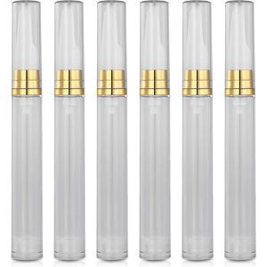6 stuks lege airless-pompflessen - 15 ml - voor foundation, essence, lotion - herbruikbaar