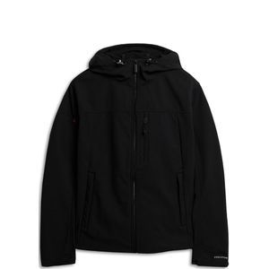 Superdry Hooded Soft Shell Jacket Heren Jas - Black - Maat S