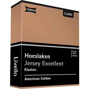 Livello Hoeslaken Jersey Excellent Caramel 250 gr 140x200 t/m 160x220