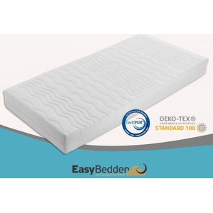 Easy Bedden® Matras Hr koudschuim - Hotel kwaliteit - 110x190 cm Koudschuim - 14 cm dik - Afneembare tijk wasbaar - Anti Bacterieel - CertiPUR® en Oekotex gecertificeerd