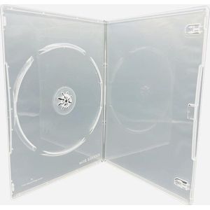 10 X Clear Slim 7mm Back DVD/CD/BLU RAY Case - Dragon Trading® - Durable Storage Solution