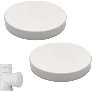 - 2 stuks pvc-rioolstop 110 mm binnendiameter voor refluxpreventie en ventilatiebescherming, eenvoudig te installeren - PVC-rioolstop 110 mm binnendiameter, set van 2 stuks, voorkom reflux en bescherm ventilatiekanalen