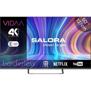 Salora 50UV210 tv 127 cm (50"") 4K Ultra HD Smart TV Wifi Zwart 250 cd/m²
