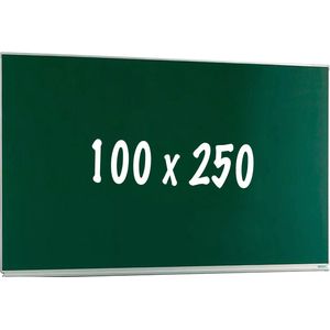 Krijtbord PRO Jamar - Magnetisch - Enkelzijdig bord - Schoolbord - Eenvoudige montage - Emaille staal - Groen - 100x250cm