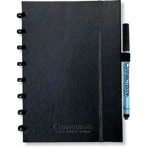 Correctbook Premium Ink Black A5 lined - Uitwisbaar / Whiteboard Notitieboek