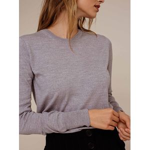 Alder knitted jumper Mid grey melange / XL