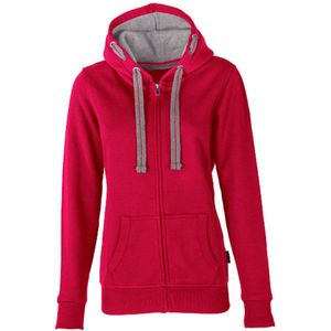 Women's Hooded Jacket met ritssluiting Raspberry - S