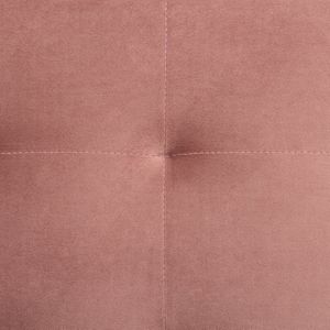 ABERDEEN - Ottomaan - Roze - Fluweel