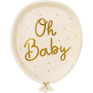 Bordjes Oh Baby Ballon | unisex | Voor Gender Reveal en Babyshower