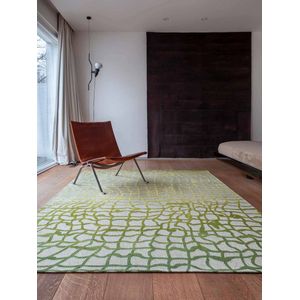 Vloerkleed Louis de Poortere Dedalo Mad Men 9204 Republic Green Vloerkleed - 280x390  -  -  Tapijt -  -