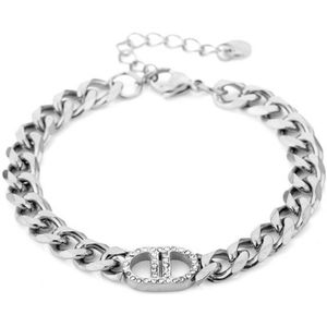 Michelle Bijoux Armband Good Life Witte Stenen Zilver JE13766