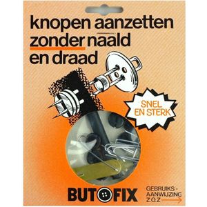 ButoFix knopen aanzetten zonder naald en draad 10 stuks