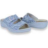 Franken Schuhe Dames Slipper/Ortho Mosaik BLAUW 37