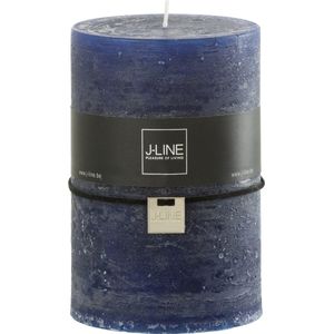 J-Line cilinderkaars - donkerblauw - 120U - XL