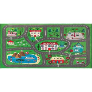 TUTAK - Kindervloerkleed - Groen - 80 x 150 cm - Polyester
