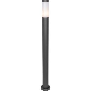 QAZQA rox - Moderne Staande Buitenlamp | Staande Lamp voor buiten - 1 lichts - H 110 cm - Donkergrijs - Buitenverlichting