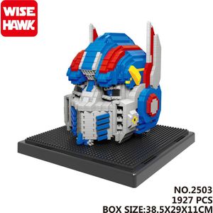 Nanoblock, Brickkies®,Transformer Optimus Prime bouwset  met led ogen, 1927 Bouwblokjes