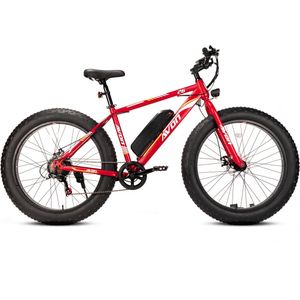 Avon X6 250w E-bike Fatbike 250w Motor 26 Inch Rood Gratis Rijklaar Bezorgd