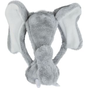 Bristol novelty Diadeem Olifant - masker met geluid - grijs - carnaval verkleedaccessoires