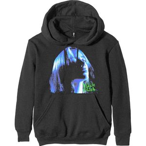 Billie Eilish - Neon Shadow Blue Hoodie/trui - 2XL - Zwart