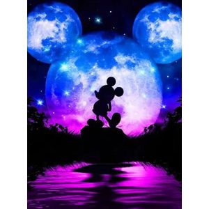 Diamond painting Disney Mickey Mouse 30x40 ronde steentjes